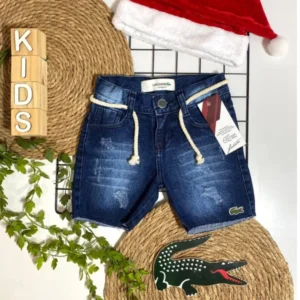 Bermuda jeans escura